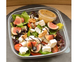 Figs, Walnuts and goat cheese salad
